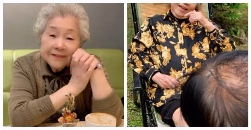 拄拐杖消失多年！89歲素珠阿姨「同框初戀夫」曝老後近況　外表裝強勢「內心小女人」溫柔待尪
