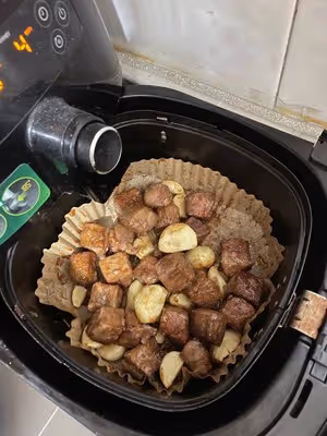 蒜香牛肉粒 空氣炸鍋版