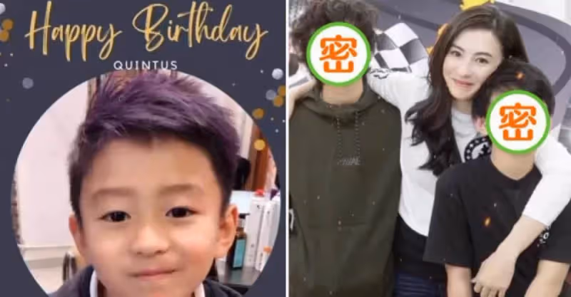 張柏芝為二兒子慶生！12歲Quintus長大成大帥哥，越來越像張柏芝，網友：小正太成小帥哥了！