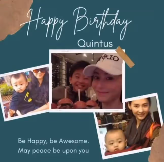 張柏芝為二兒子慶生!12歲Quintus長大成大帥哥,越來越像張柏芝,網友:小正太成小帥哥了!