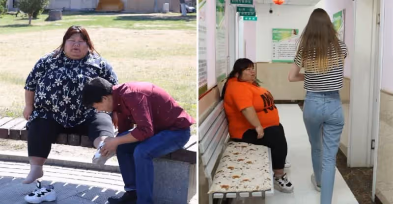 老婆當初是「校花」，因為太美怕別人搶，老公把校花老婆養成330斤，不能生娃遭婆婆嫌棄