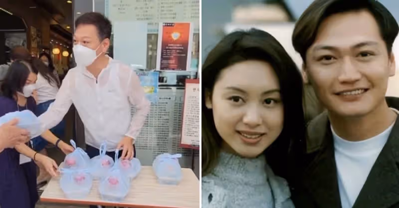 58歲陶大宇街邊當志願者！低頭彎腰派飯顯恭敬，汗水浸濕衣服毫不在意，網贊：有擔當！