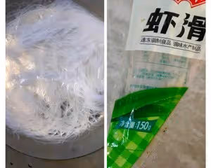 秋葵蒸蝦滑