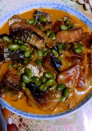 毛豆青魚乾