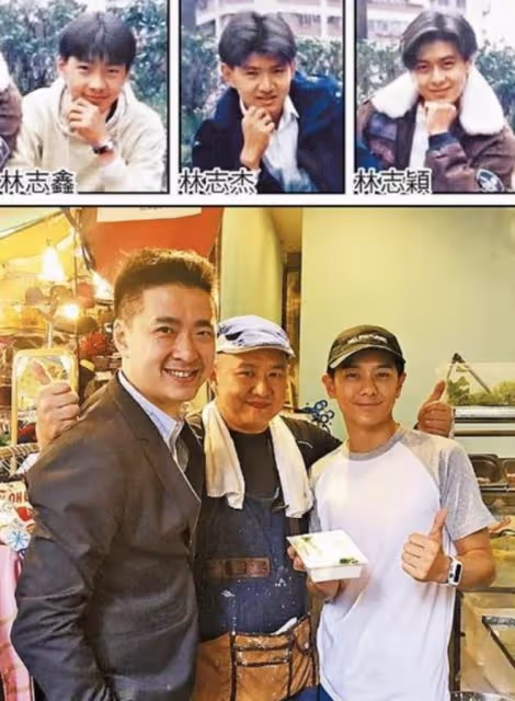 47歲林志穎和學霸三弟下工地,戴安全帽認真勘察,皮膚白凈不顯老