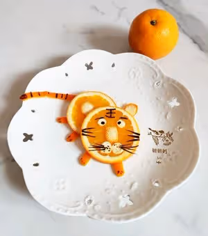 橙子水果拼盤「如意吉祥虎🐯」