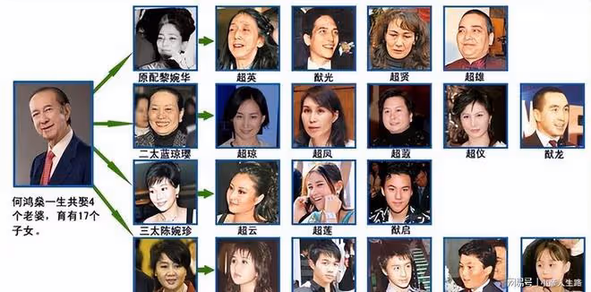 藍瓊纓生了4女1子,很重視何猷龍,為何不助力兒子成為家族接班人