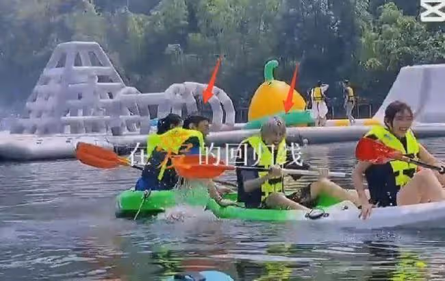 王思聰安吉划船被偶遇 與新女友配合默契