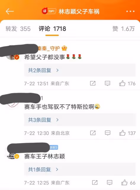 林志穎被曝駕駛特斯拉汽車車禍,目擊者:他頭部受傷,孩子臉擦傷