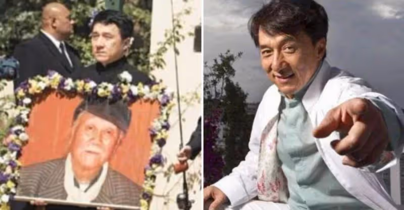 成龍把父親葬回老家，在貧窮的大哥家，只停留十幾分鐘！