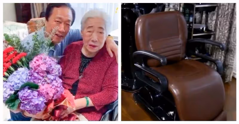 皮帶落漆也不換！郭台銘「私下惜情念舊」裝潢全以家人優先　百坪豪宅「卻驚見洗頭椅」：都是為老母親