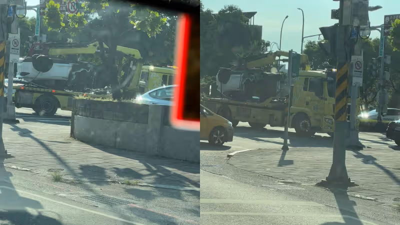 林志穎電動車燒毀剩半引震驚　中國Tesla被迫回應