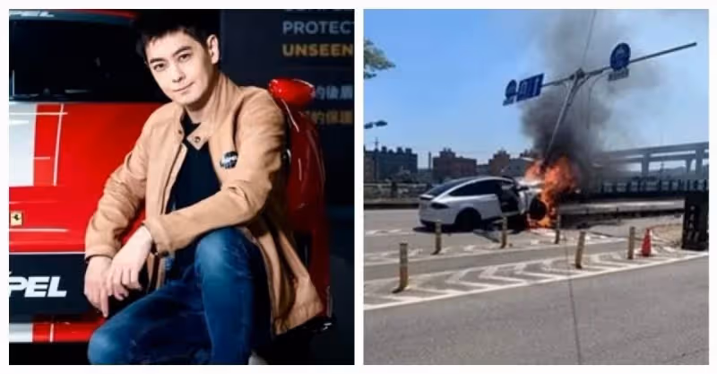 車子秒陷火海！林志穎恩人「曝救命視角影片」：根本不知他是誰　7歲兒後怕驚喊「你抱抱我」惹心疼