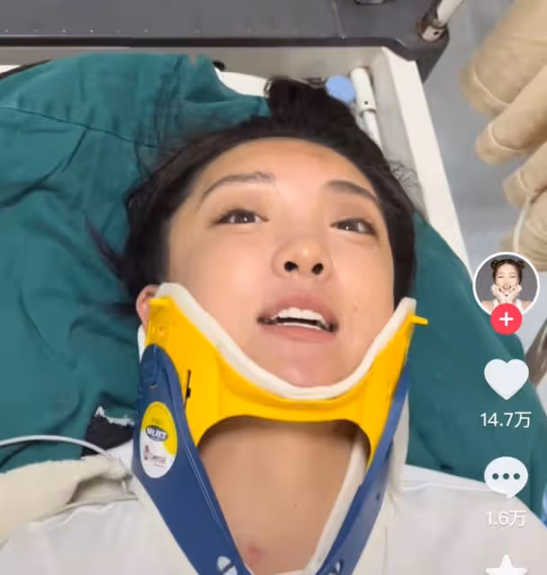 美女網紅賽車發生意外，多車連撞當場失去意識，曾被央視點名表揚