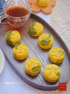 茶果子🍵夢華錄碧澗豆兒糕｜自製解暑茶點～綠豆糕