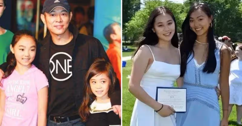 李連杰兩任妻子，利智黃秋燕過著不同人生，4個女兒差距就出來了