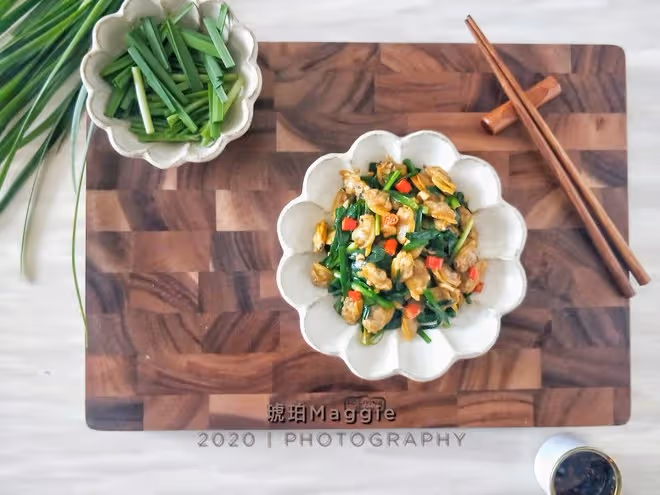 花甲這樣炒，熱量低還💯分💯下飯❗韭菜爆炒花甲肉