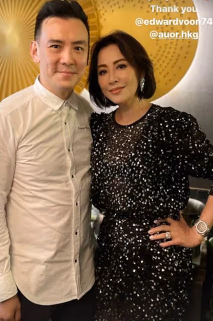 曾志偉與女神們聚會紅光滿臉!劉嘉玲美腿吸睛,關之琳余安安凍齡