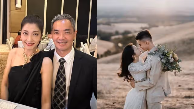 出席星二代唐舒恩婚禮　黃碧仁和老公罕見放閃