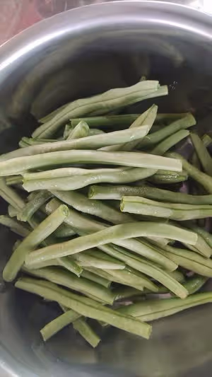 色澤鮮艷麻辣鮮香的《干煸龍豆角》