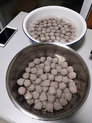 家庭自製牛肉丸