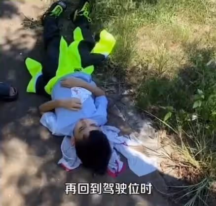 林志穎掙扎數次想起身，市民稱兒子安全才躺下，建模修臉或一年