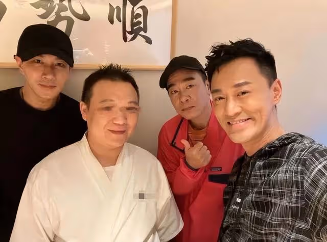 男神合體!林峯與陳小春聚餐被偶遇,同行的劉愷威遲遲未被認出