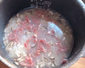 青菜香菇牛肉粥｜牙疼粥