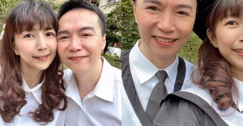 消失螢光幕2年，50歲本土男星攜妻完成年輕最大遺憾，開心宣布第1名畢業哽咽：爸爸有看到嗎