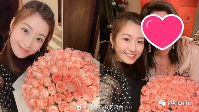 TVB最美人妻收99枝玫瑰花!老公點贊公開放閃卻不是送花人?