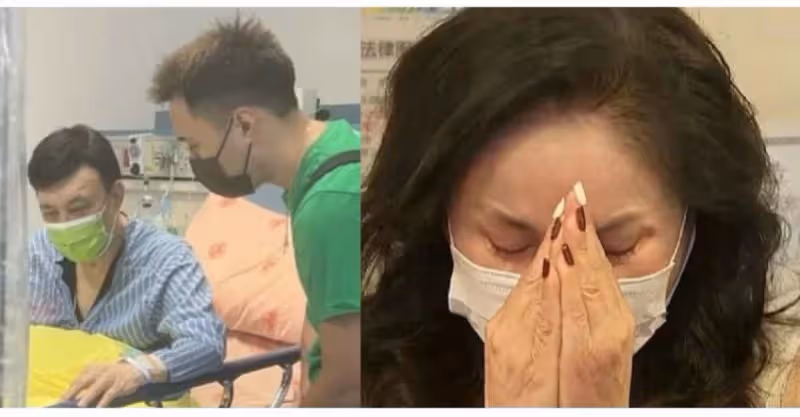 74歲余天中風右眼快失明，女兒癌症惡化太痛苦，妻子面對鏡頭崩塌