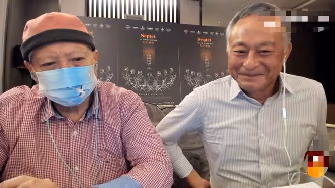 洪金寶宣傳新電影，鬍鬚花白身形暴瘦認不出，此前頂烈日拄拐拍戲