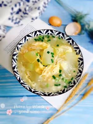炎夏消暑湯～冬瓜蛋湯