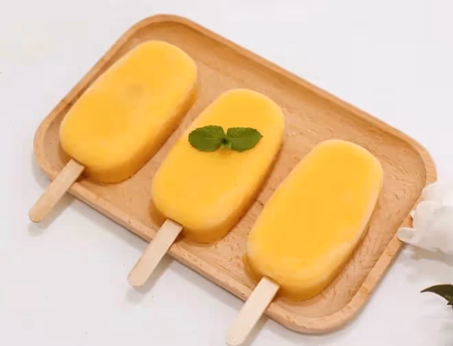 🥭自製芒果酸奶雪糕-做法 0技巧 3分鐘搞定