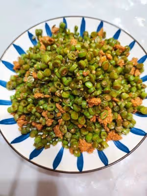 下飯菜:肉沫豆角