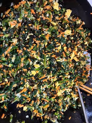 低油低脂的蒸菜卷