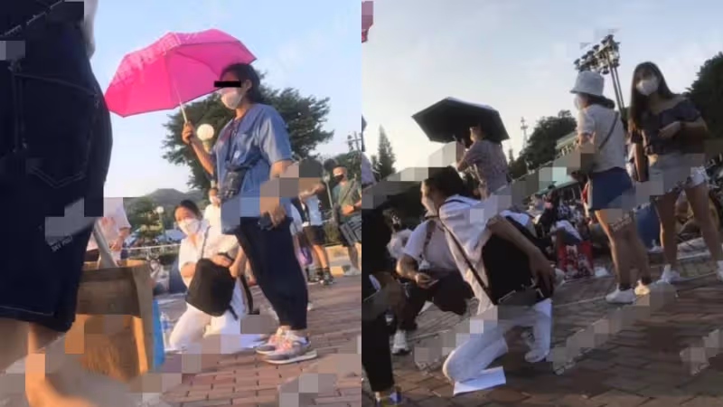 劉德華妻女游迪士尼樂園　朱麗倩半跪霸位賞煙花