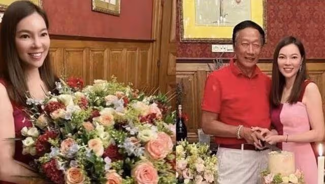 郭台銘和妻子慶祝結婚14周年,47歲妻子保養得當