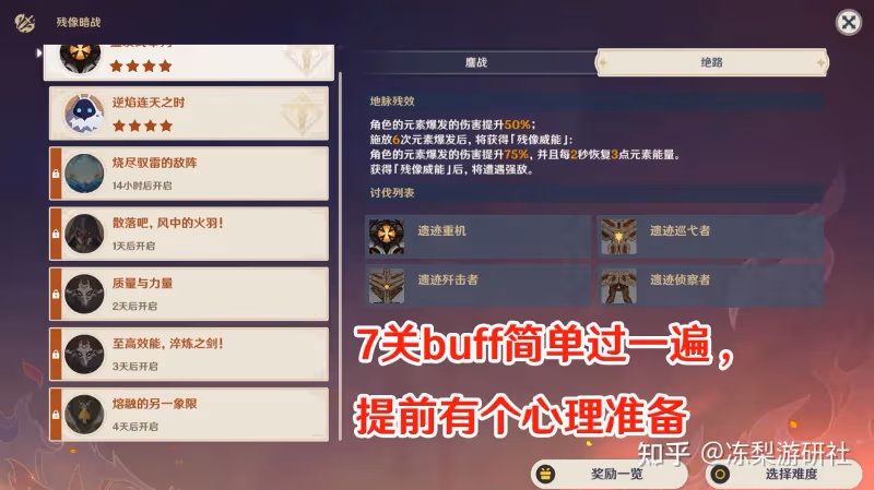 原神:殘像暗戰實為「強度檢測」,難度堪比深淵12層,可試練度