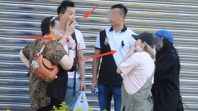 Makiyo挺7月孕肚現身街頭　聚眾抽菸違法