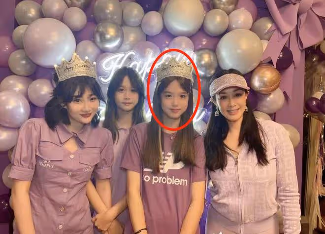 鍾麗緹為二女兒慶生,程莉莎夫婦到場,14歲女兒身高超過媽媽