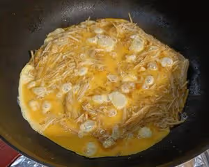 低卡金針菇炒蛋