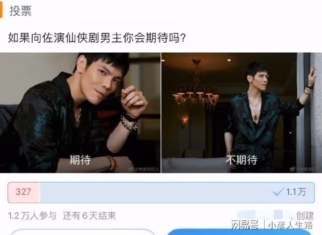 網傳向佐要演仙俠劇男主吸粉,網友發起投票,三百多人表示期待!