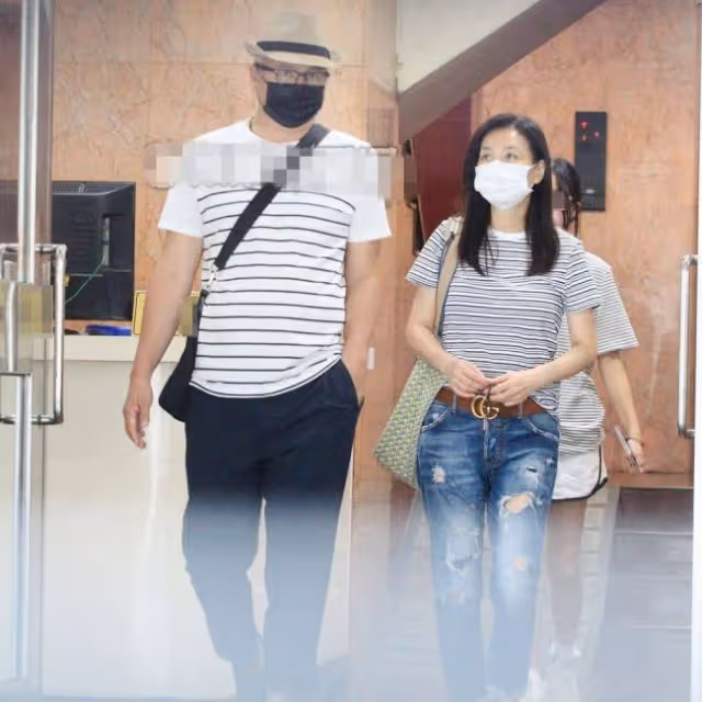 林瑞陽張庭一家四口低調返台 夫妻不再露富