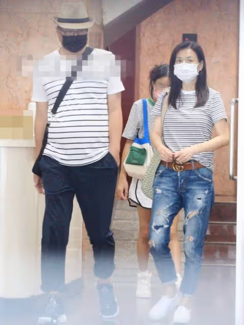 林瑞陽張庭一家四口低調返台 夫妻不再露富