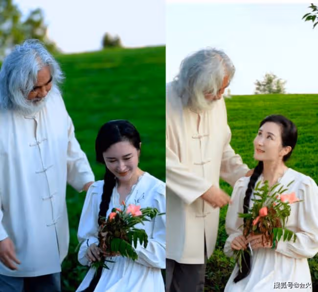 71歲張紀中與嬌妻秀恩愛 姿勢親密