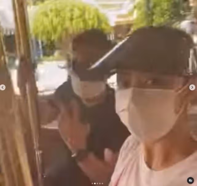 熊黛林夫婦帶雙胞胎女兒出遊!曬老公視角大秀身材,穿露臍裝腰肢纖細,「超模腿」搶足鏡頭
