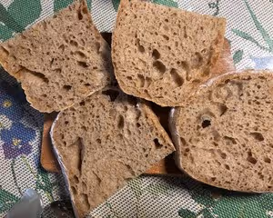 【不揉面】100%全麥拖鞋麵包（恰巴塔）