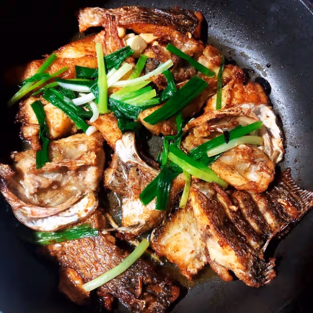 香掉牙的煎焗羅非魚片