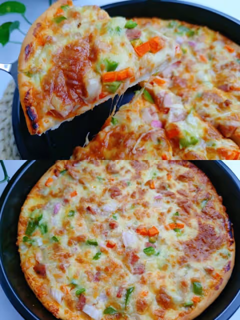 自製懶人披薩🍕全網最快手做法！
